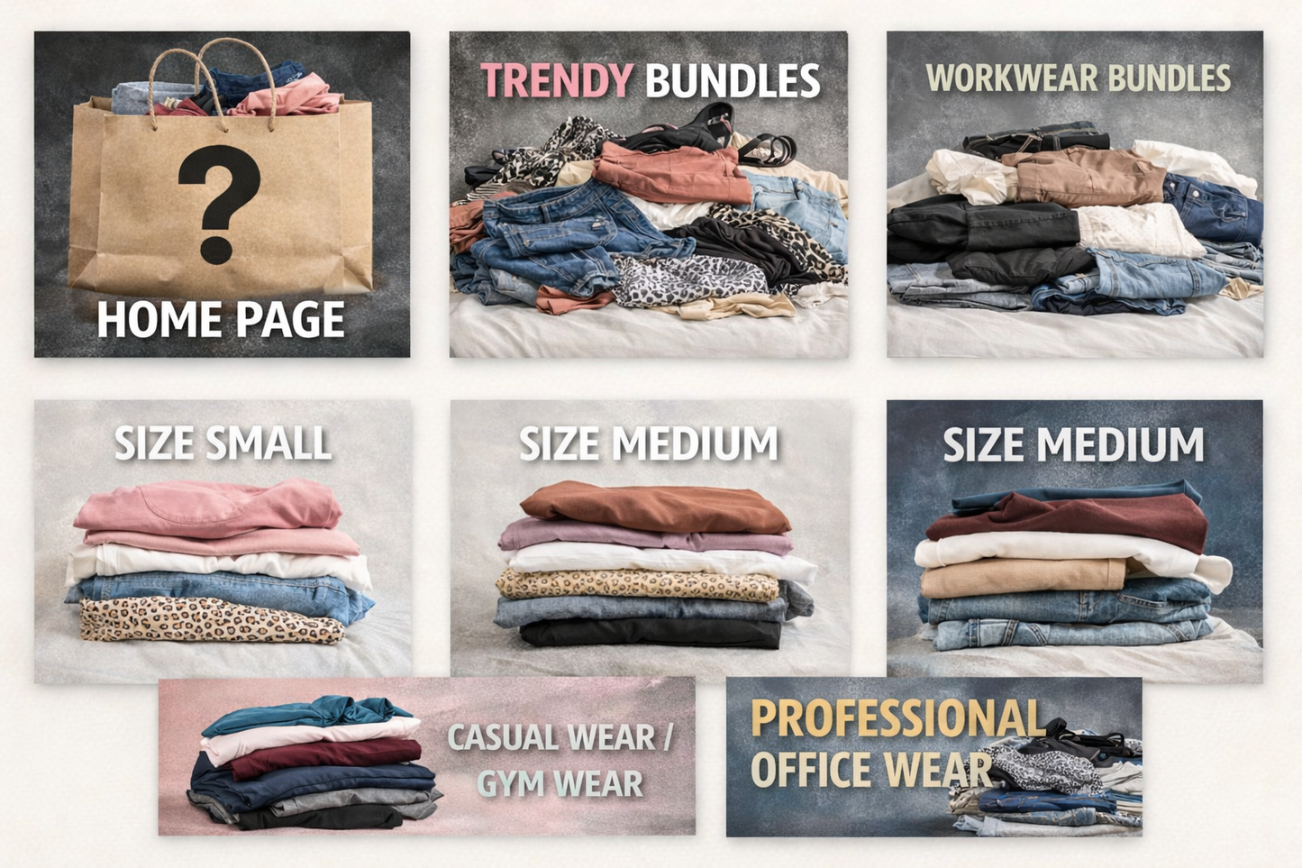 Women's Trendy Mystery Bundle (Size S/M) Clothing and/or Shoes Size 7
